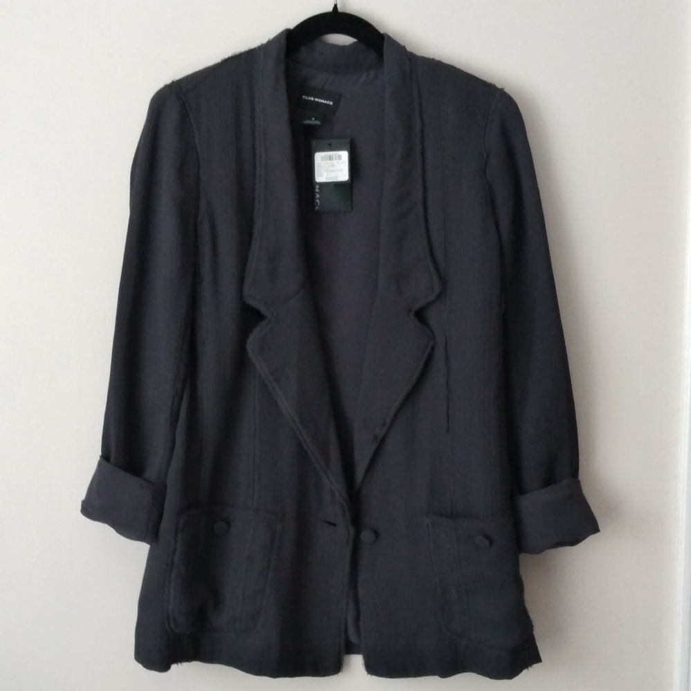 Club Monaco Textured Silk Blazer